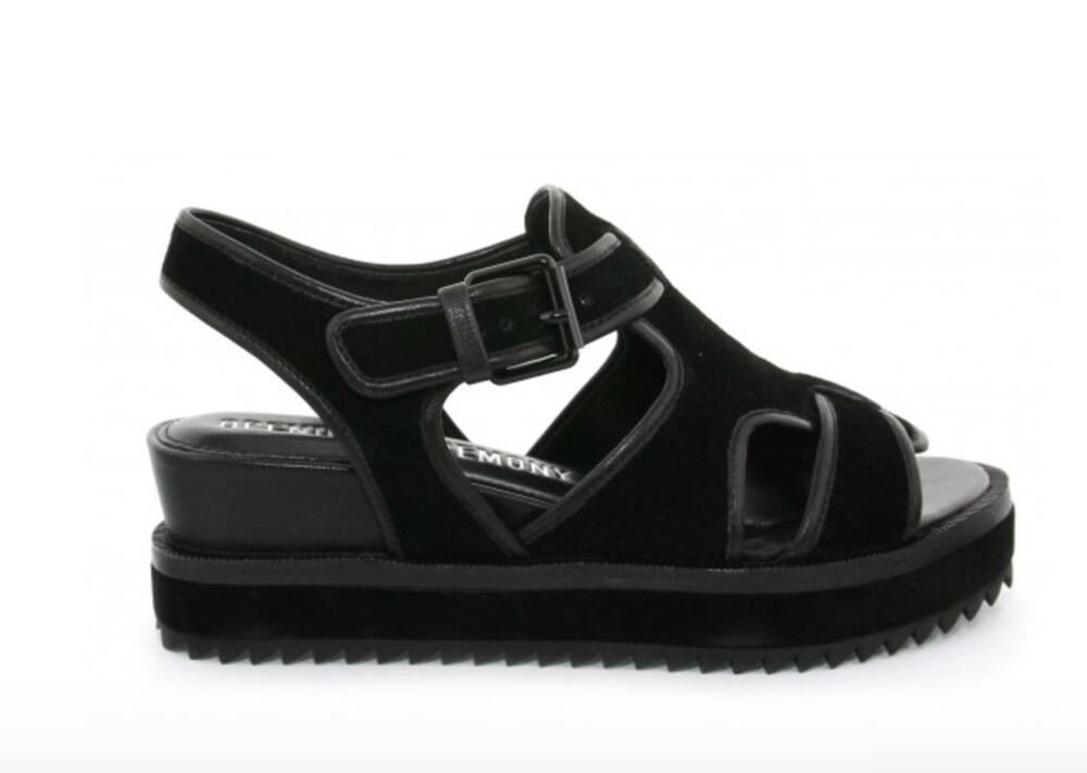 Opening Ceremony Tati Suede Cut-Out Sandals sz 5.5